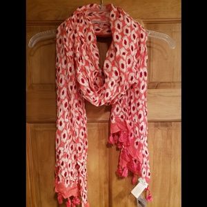 NWT Kate Spade Ikat Posy Oblong Scarf